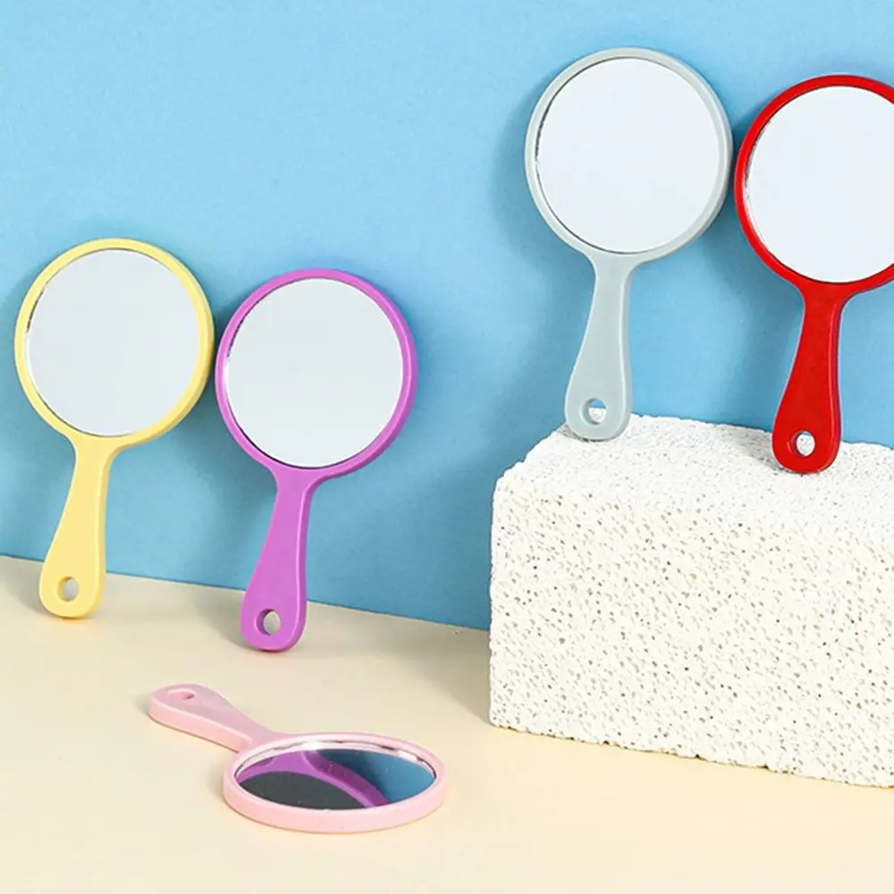 Hanging Compact Mirror with Key Ring Mirror Pendant Keyring Charms Travel Mirror Single Side High-definition Pocket Mirror Girl