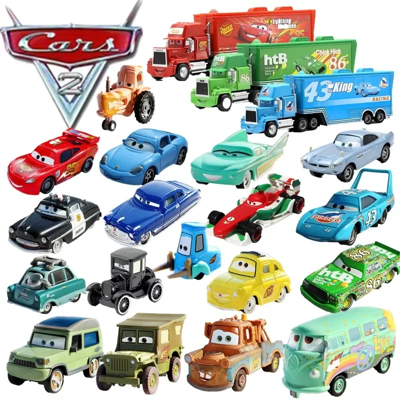 디즈니 카즈 픽사 1:55 다이캐스트 차량 금속 차체 합금 소재 어린이 장난감 애니메이션 액션 피규어 라이트닝 맥퀸 생일 선물