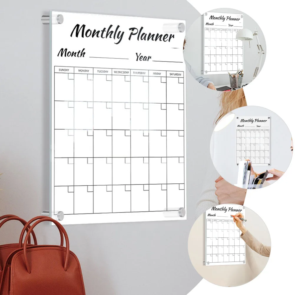 Acrylic Note Board Hanging Sign Erasable Message Reminder Wall Door Chalk Boardoard