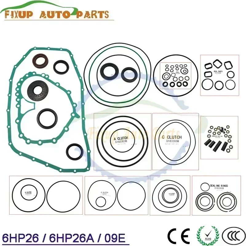 

6HP26 09E ремонтный комплект автоматической коробки передач 6HP26A уплотнительные кольца сцепления прокладка сцепления для VW BMW AUDI автомобильные аксессуары