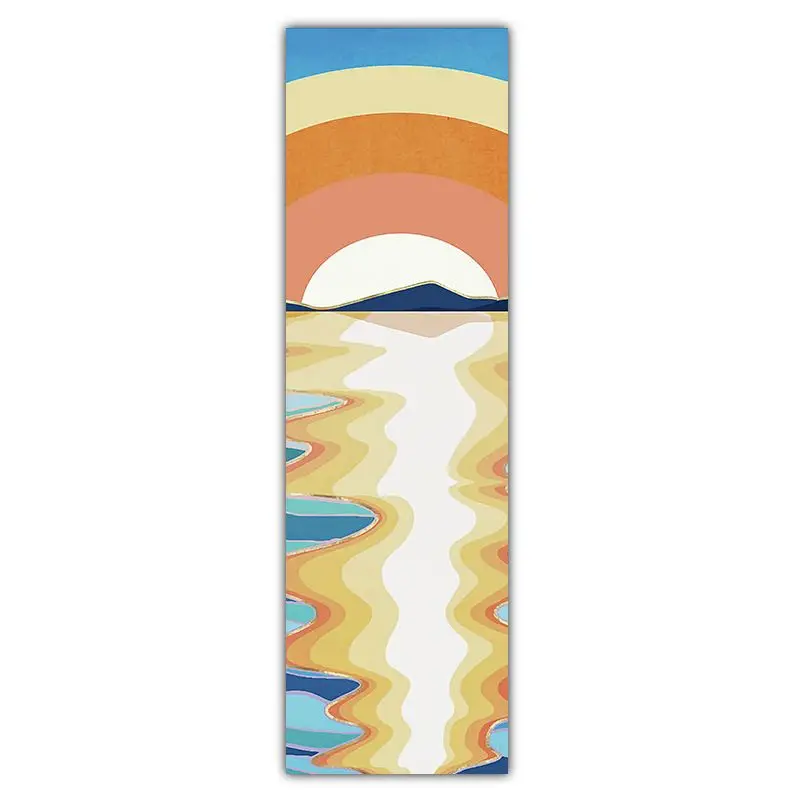 VIKAMA Retro Sunset Lake Reflection Strip Tapestry Wall Decoration Entrance Room Decoration Home Decoration