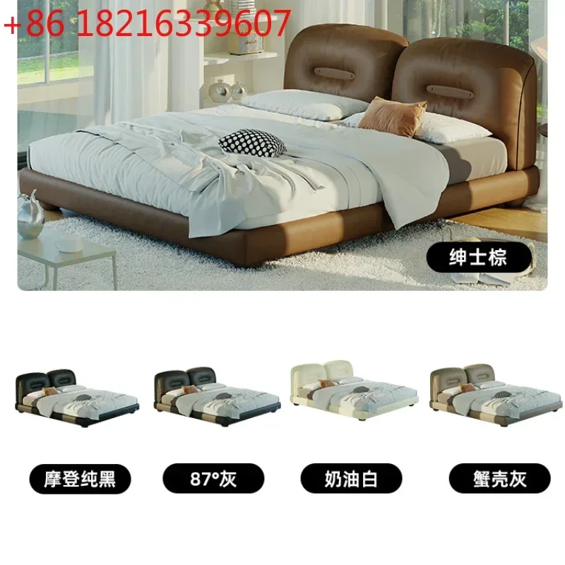 TAO Bedroom Soft Pack Bottom Storage Rib Grills Light Luxury 1.5 Double