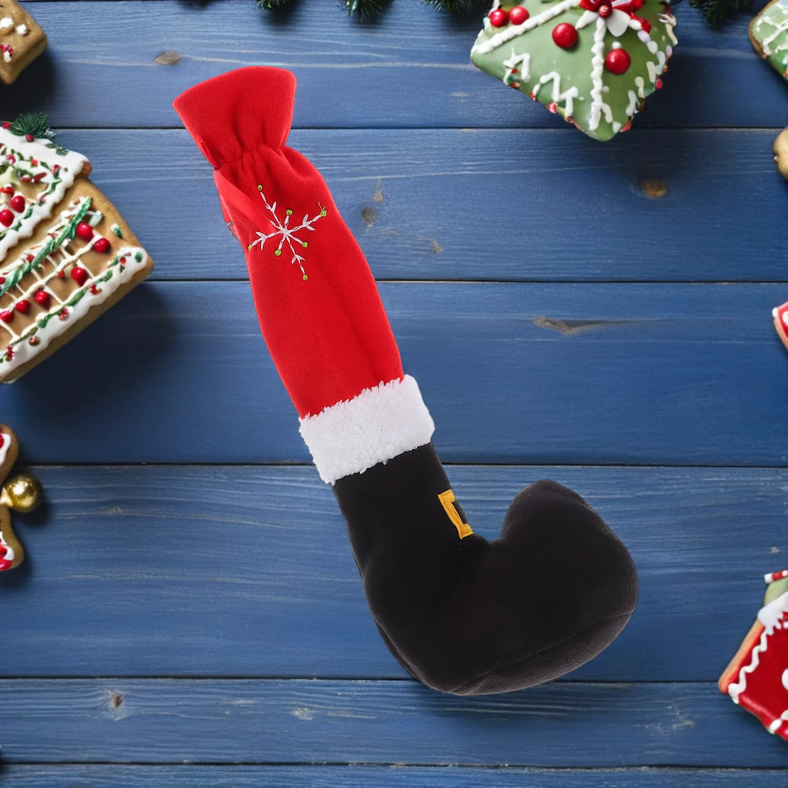 

2Pcs Christmas Chair Leg Covers Decorative Furniture Feet Protectors Non-Slip Dining Room Xmas Table Feet Sleeves