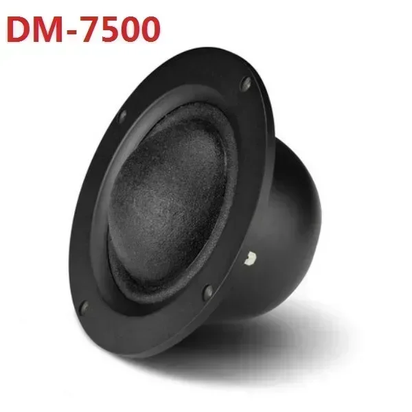 1 Pieces Original HiVi DM-7500 5'' Fabric Black Membrane Mid-Range Tweeter Speaker Driver Unit 5ohm 120W Aluminum Round Panel