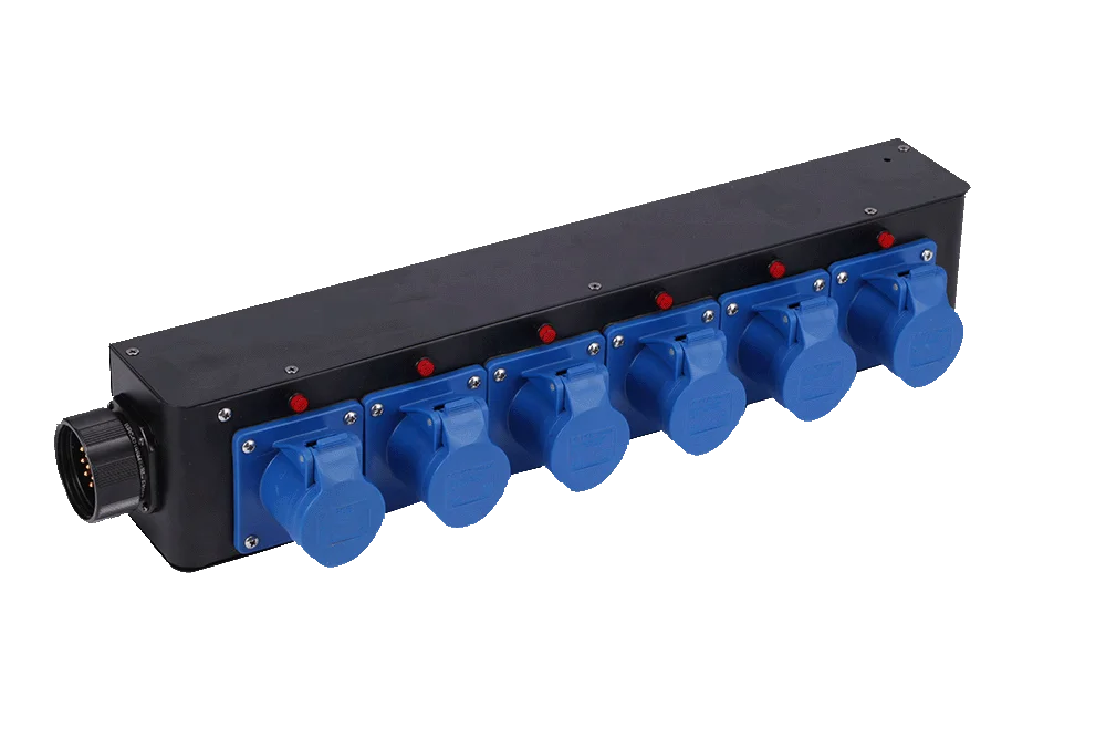 Portable Electrical Power Socapex to CEE Box Distribution Box for Stage