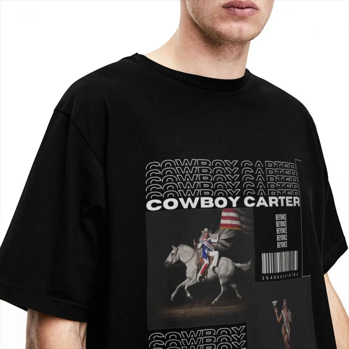 Men Women Beyonce Multi 2024 Cowboy Carter Music Tour Show Graphic Shirts Accessories Humor Pure Cotton T Shirt Tops Big Size