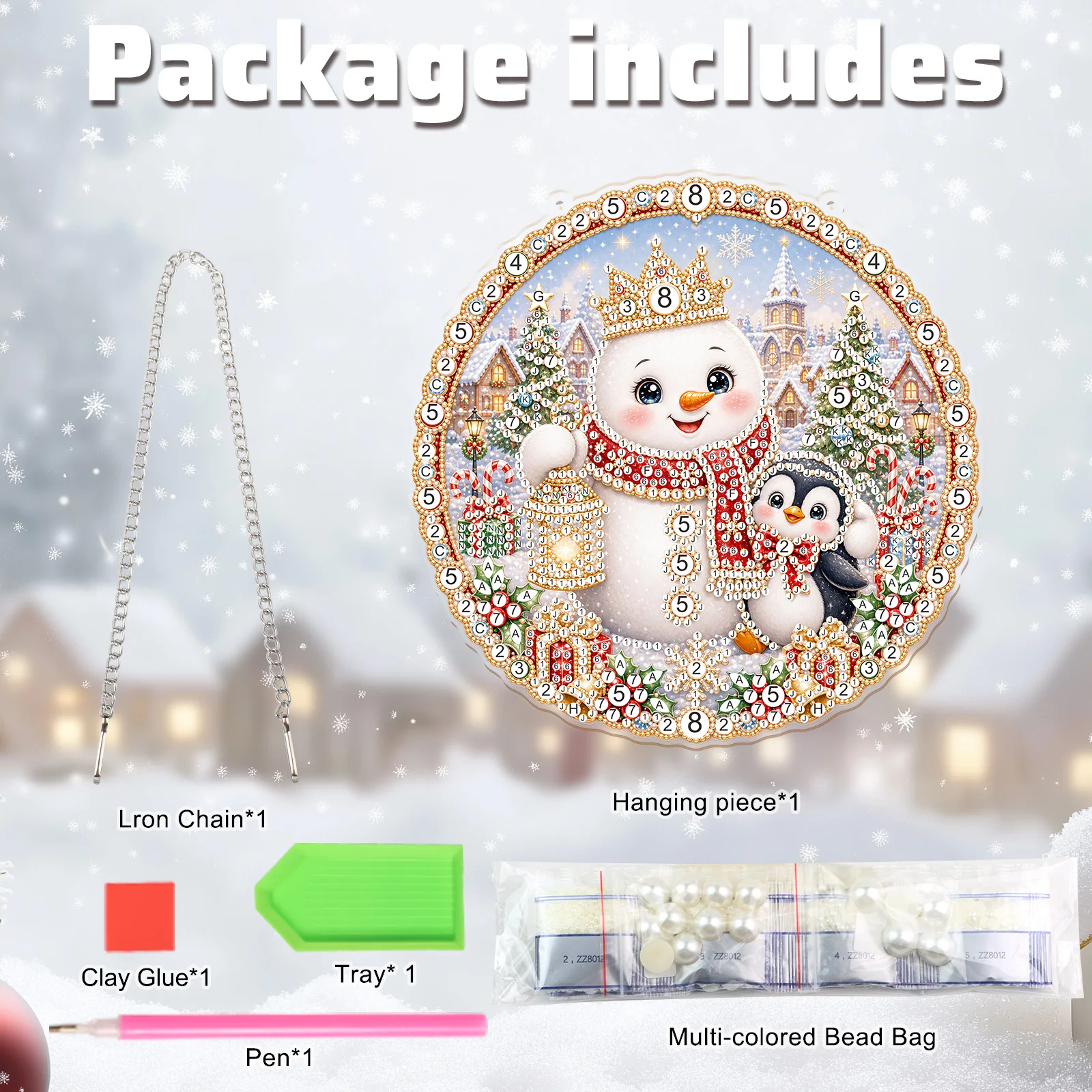Christmas Pearl Diamond Art Pa - Art Craft For Christmas ulasan dan harga
