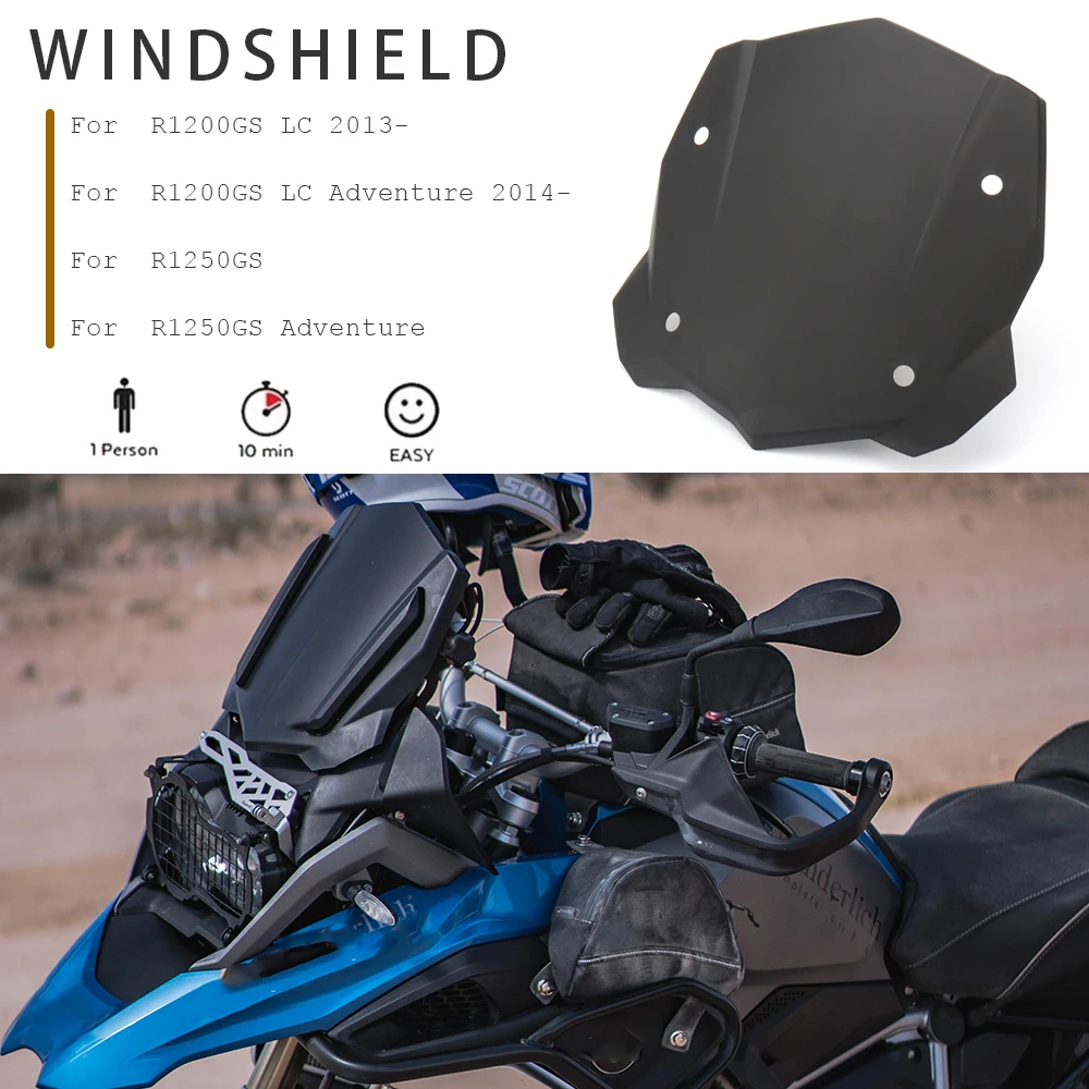 

For BMW R1200GS LC 2013- R 1200 GS LC ADV 2014-Windscreen Windshield Wind Shield Screen Protector R1250 GS R1250GS Adventure