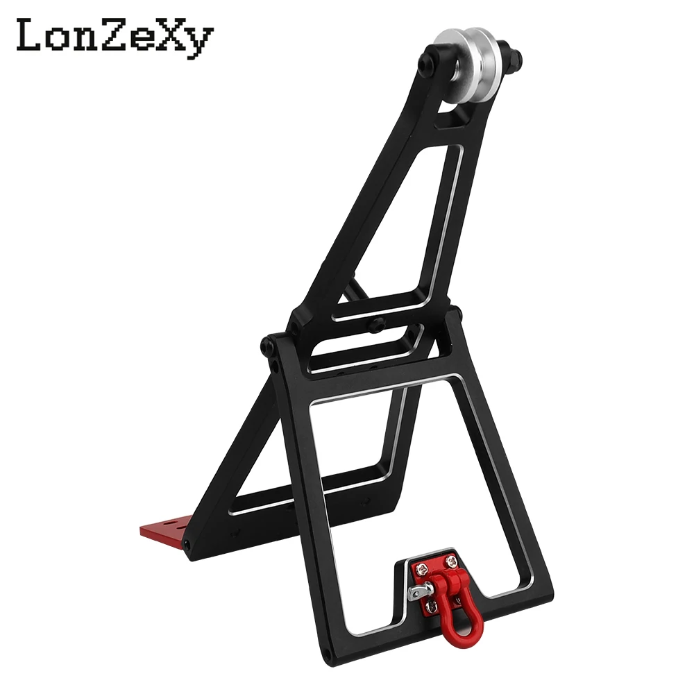 Serves/Winch Double Stent Rescue Truck/Tow Truck Crane Arm Wrecker Kit for 1/10 RC Crawler SCX10 TRX4 Capra LCG Chassis Tools