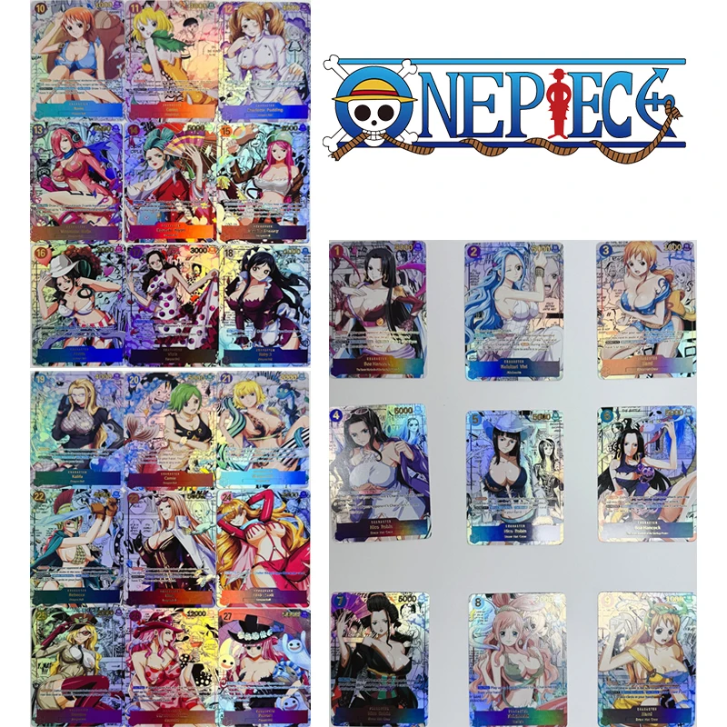 

Anime One Piece Diy OPCG Collectible Cards Boa Hancock Nami Nico Robin Perona Vivi Christmas Birthday Gifts Children's Toys