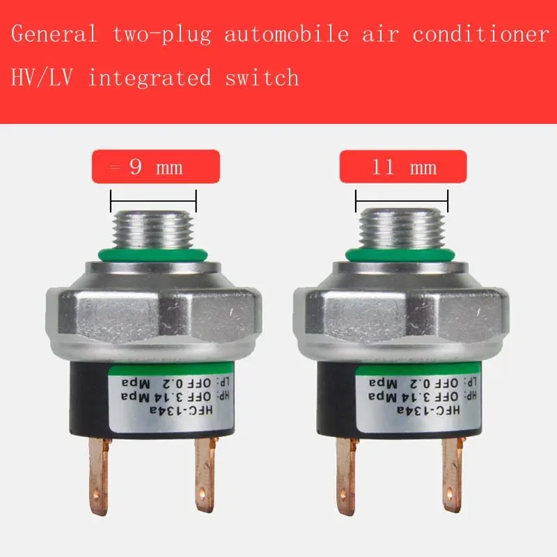 Pressure Sensor 9mm/11mm Binary For Valve Switch At High/Low Pressure Side Of General Conversion Accessory Air Conditioning Syst