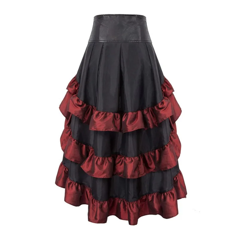 HKSH Women Skirt Color Block Irregular Multi-layer Ruffled High Waisted Vintage Trendy Y2K Skirts New Spring Summer 2026 HK19339