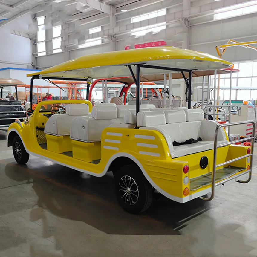 Supplier Electric antique Bus Sightseeing Vintage Classic Car With  Motor Retro Classic CarS suitable For Resort Hotel Airport