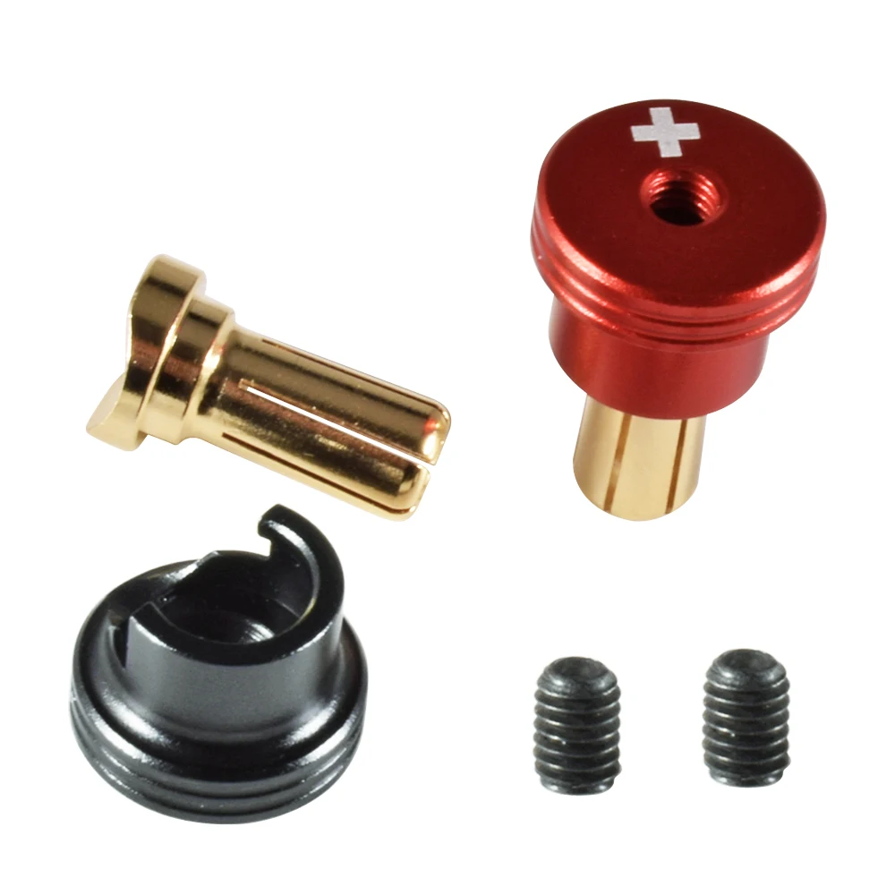 Metal Heatsink Bullet Plug Grips 4mm/5mm Bullets Set for Electric Screwdriver RC Car Tools