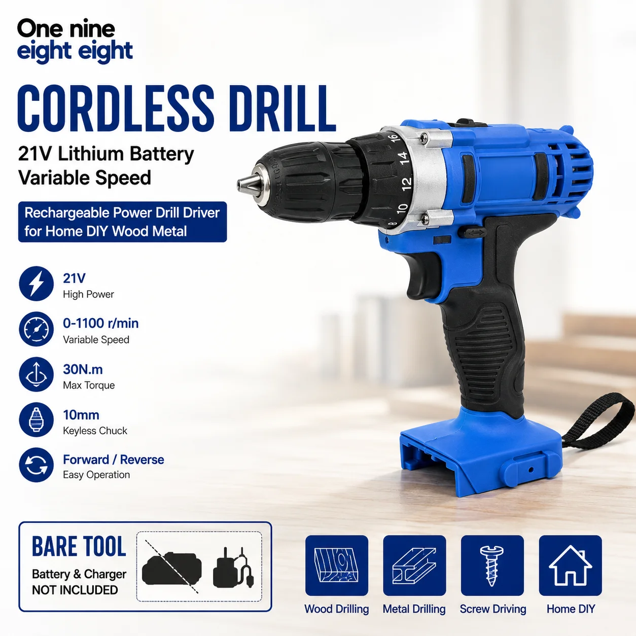 Multifunctional Lithium Electric Drill Screwdriver Hand Tool Set - Portable Power Drilling And Fastening Kit