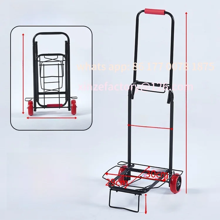 Настраиваемая легкая складная тележка с ручным управлением, тележка для подъема по лестнице, грузовая тележка, удобная для Cery