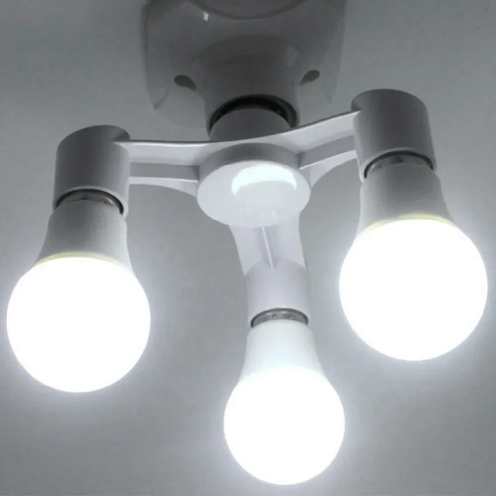 E27 to E27 LED Bulb Lamp Holder 2 in 1/3 in 1/4 in 1/5 in 1 E27 Base Socket Splitter LED Lamp Socket Light Bulb Adapter Holder image 3