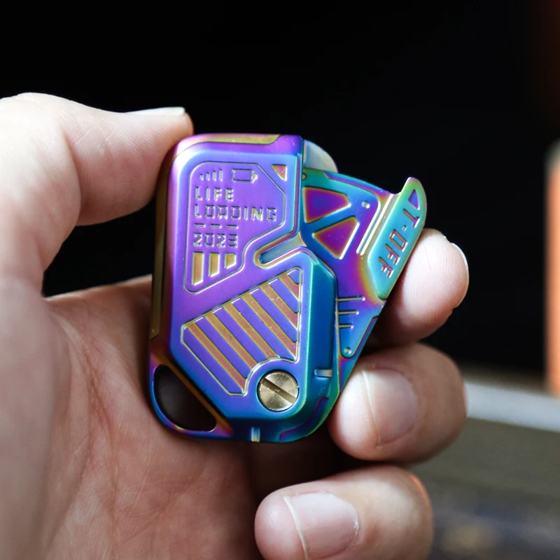 EDC-juguete antiestrés de Metal para hablar la tarjeta, Spinner para dedo, juguetes para aliviar el estrés en la oficina, juguetes para el estrés y la ansiedad del TDAH, regalo para adultos