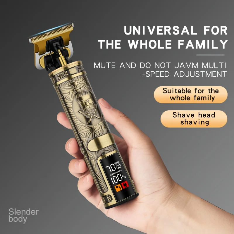 T9 Haircutting and Shaving Tool with Razor Function, Body Hair Removal, Charging Indicator Light, and Fast USB Charging