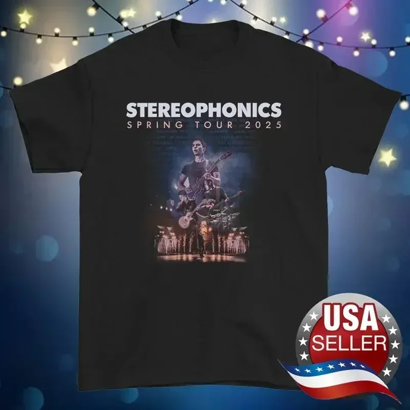 Stereophonics T Shirt Hot New Spring Tour 2025 Black All Sizes