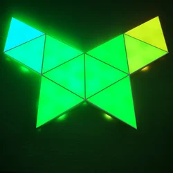 2023 New Idea Product App Controlled Triangle Lamps Modular LED Triangle Lights Triangle LED Panel for Bedroom Wall Light