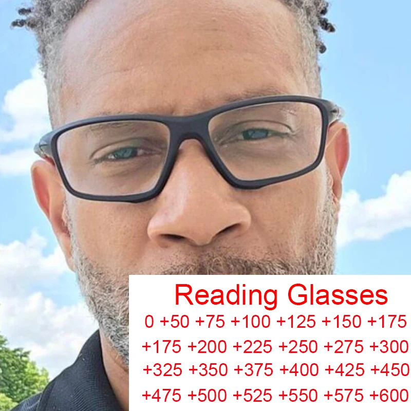 TR90 спортивные очки для чтения сверхлегкие очки в оптической оправе ретро квадратные компьютерные очки анти-синий свет очки для пресбиопии