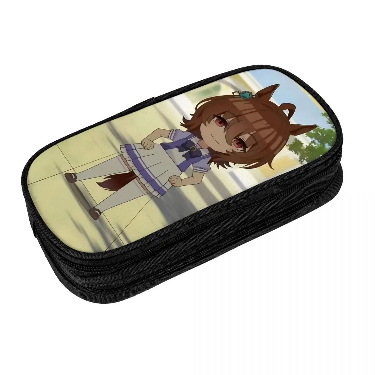 

Agnes Tachyon Cute Girl Uma Musume Pencil Cases Pen Holder Pencil Bags Girl Boy Big Capacity Office Cosmetic Pencil Box