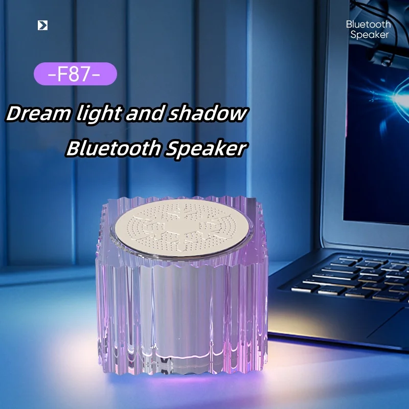 portable wireless Bluetooth speaker with 360° HIFI high sound quality stereo sound system RGB color lights support FM radio TWS