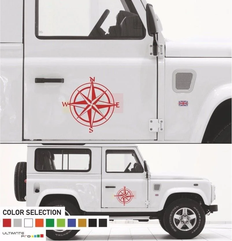 

Наклейка на решетку вентиляции для 2xdecal Набор для компаса Land Rover Defender 90