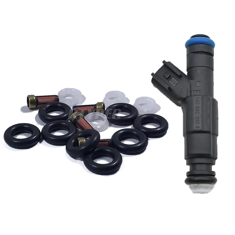 4 Sets Fuel Injector Repair Kits 02202 For FMAZDA/FORD Focus 2 DA 2005-2008 1149958 0280156154 LF0113250A