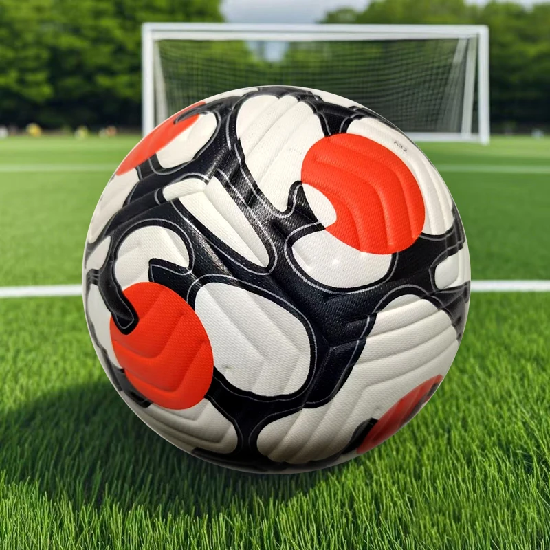 크기 5 고품질 축구 공 전문 야외 스포츠 리그 소프트 PU 축구 훈련 경기 원활한 붙여 넣기