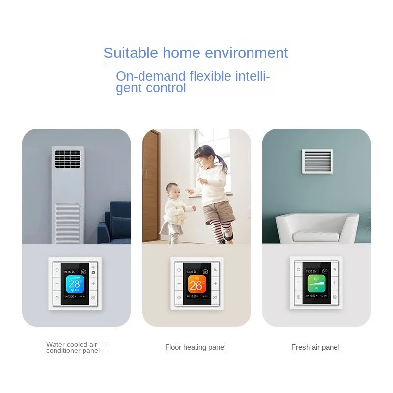 Fresh Air Controller Air Conditioner Thermostat Water Floor Heating Thermostat Intelligent HVAC System