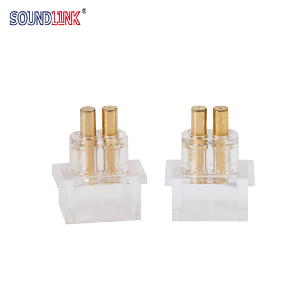 2 PCS IEM Female Socket Jack 0.78 mm Earphone Pins Plug Recessed Cable Connector for Custom In-ear Monitors