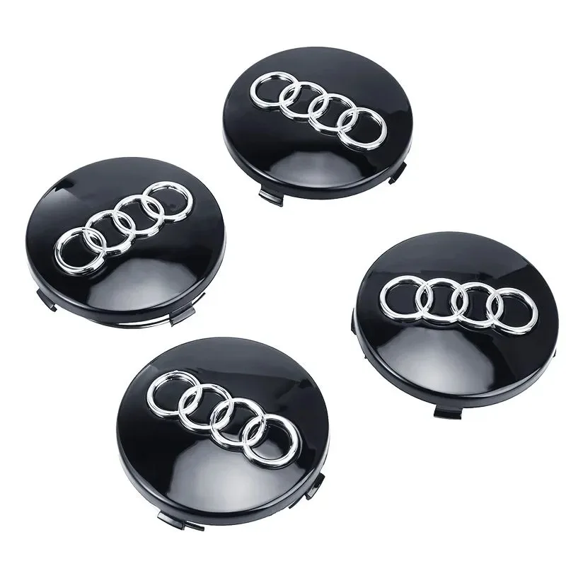 4pcs For Audi Quattro A1 A2 A3 A4 A5 A6 A7 A8 S3 S6 Q3 Q5 7 Car Styling Wheel Center Cap Hub Replaced Covers 60mm 61mm 69mm 68mm view 3