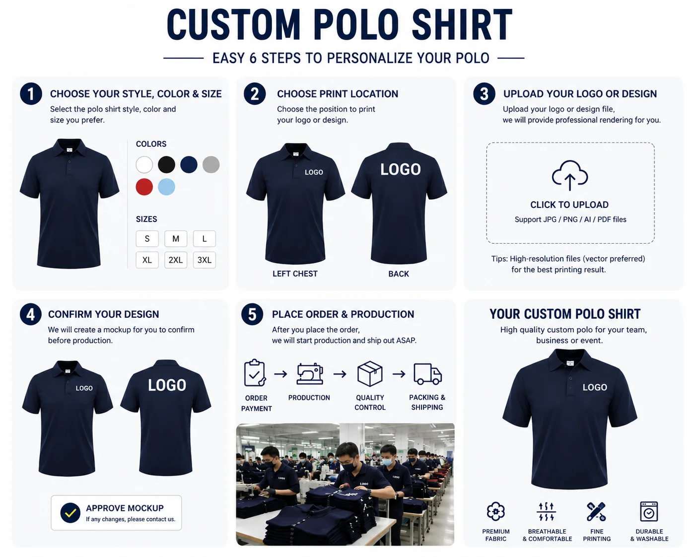 Polo personnalisé avec logo – - Summer Clothing Logo avis et prix