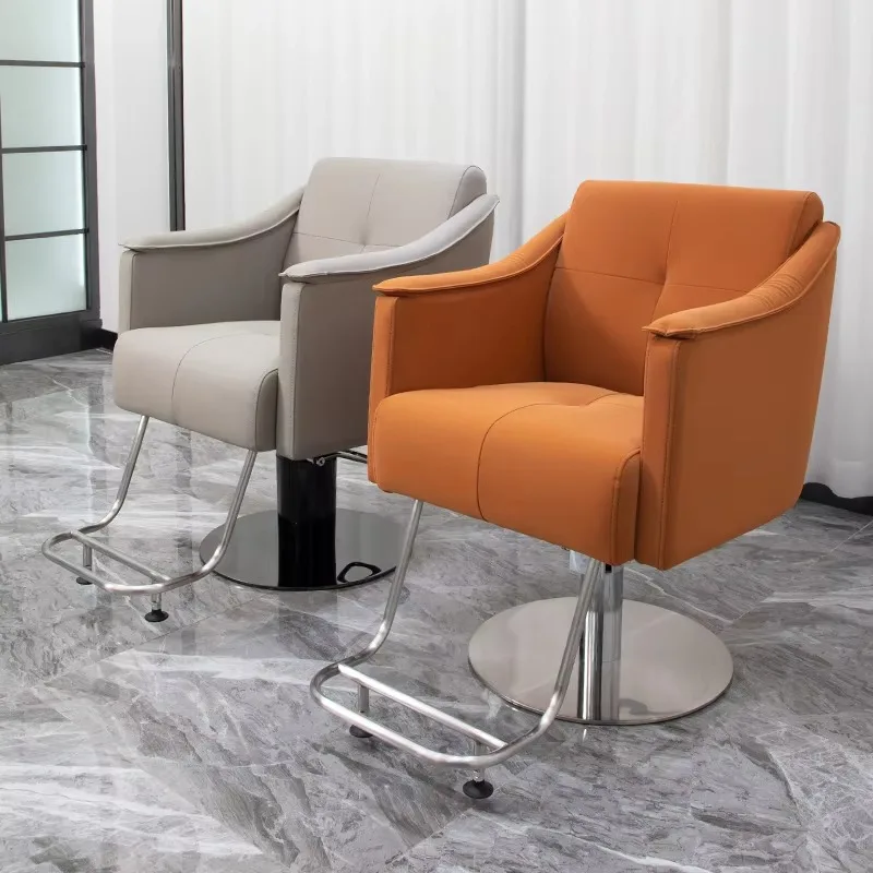Multiple Color Options New Style Metal Base Barber Chair Customizable Color Salon Chair for Barber Shop
