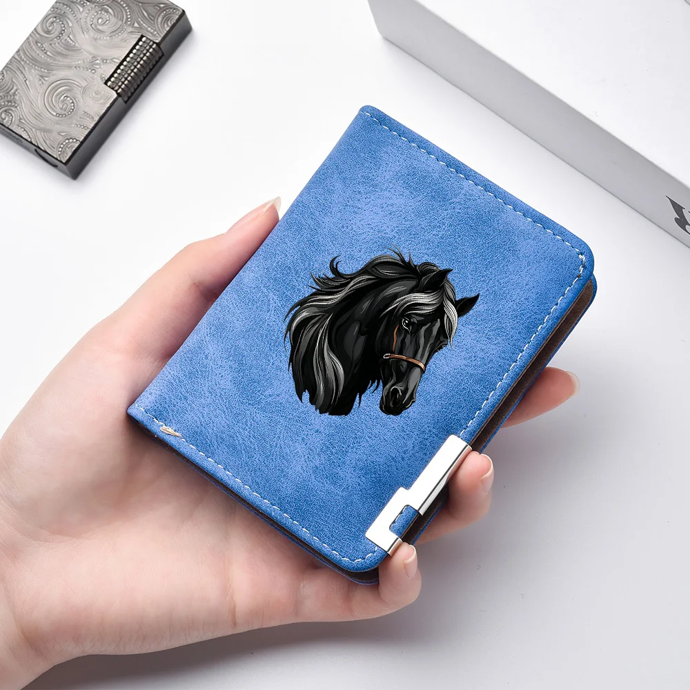 Men's Mini Wallet - Double-layer Folding Design with Multiple Card Slots - PU Leather Short Wallet - Men's Birthday Gift
