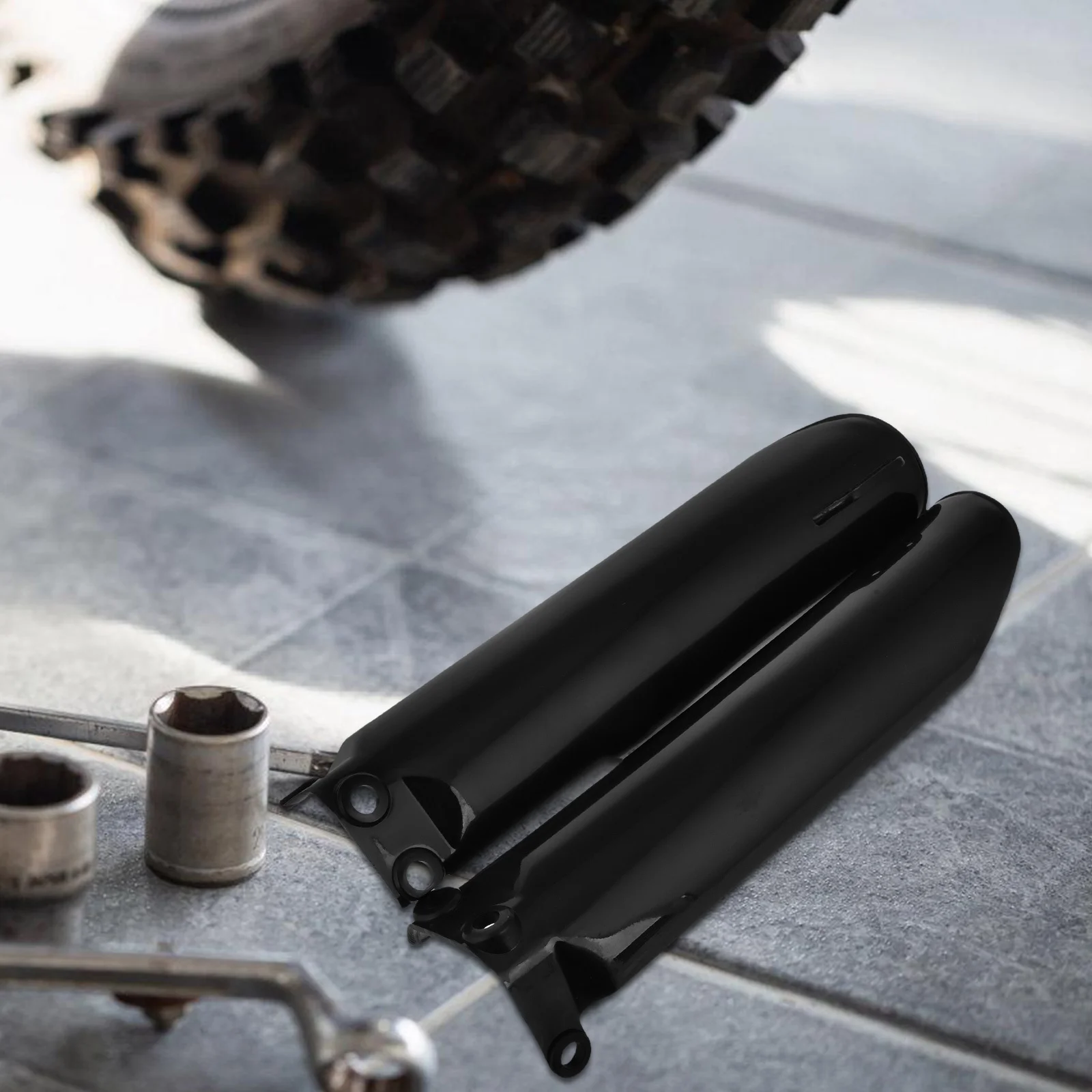 Motorfiets Schokdemper Guard Voorvork Protector Cover Voor Crossmotoren Off-Road Pit Motorfietsen Spatbord Mouw