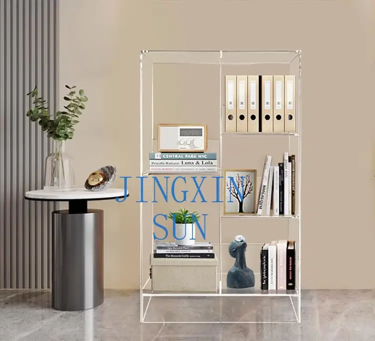 Transparent Acrylic Bookcase Multifunctional Storage Rack
