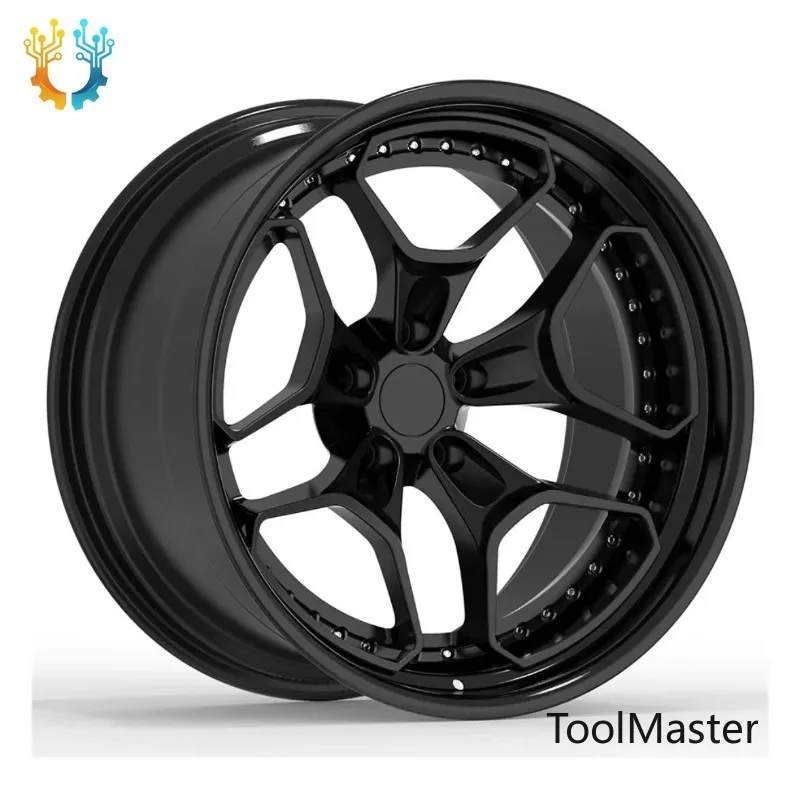 【2026】Alloy Rim With Concave Design Deep Dish New Aluminum Forged Middle Piece Subblack Rim