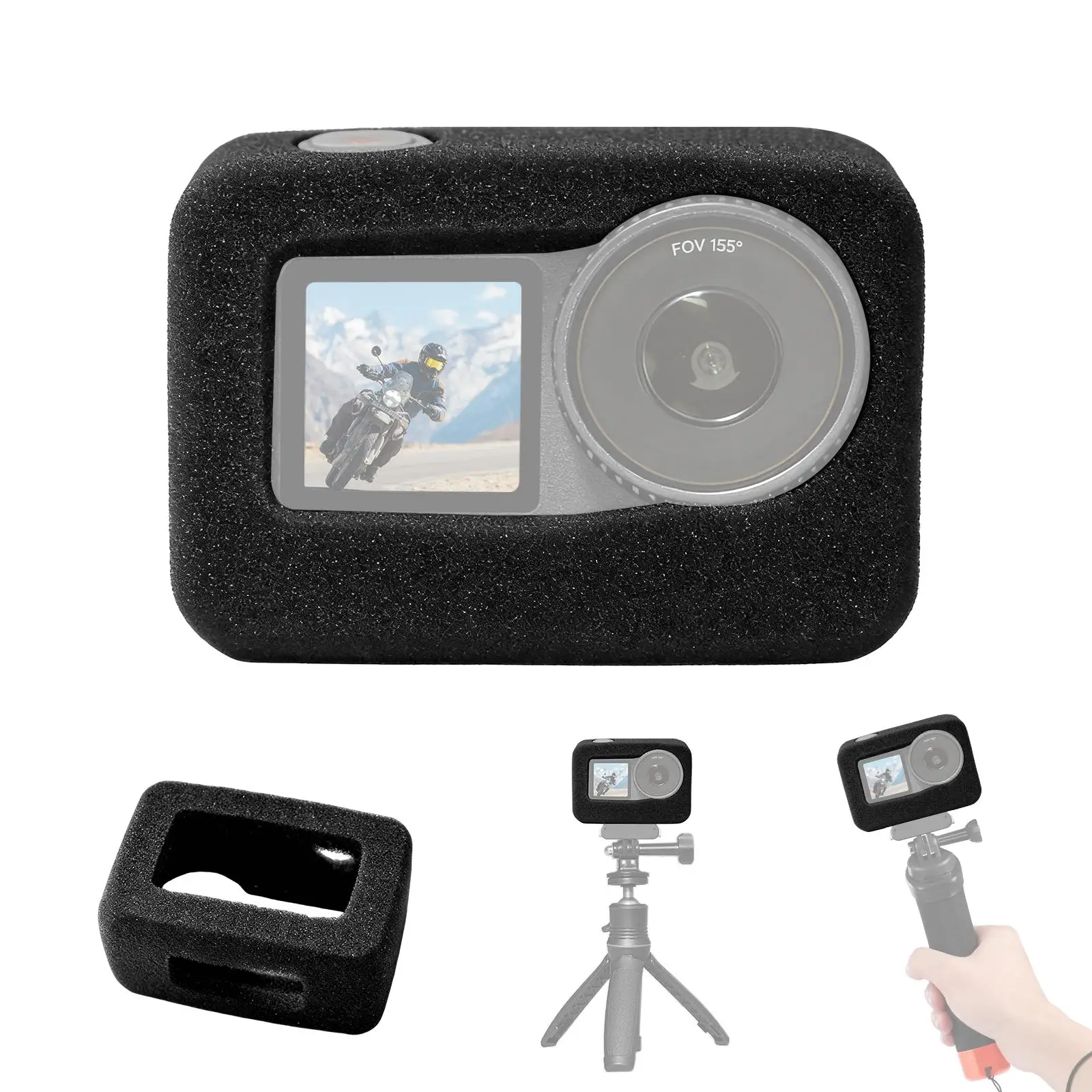 PULUZ High Density Foam Windshield For DJI Osmo Action 6
