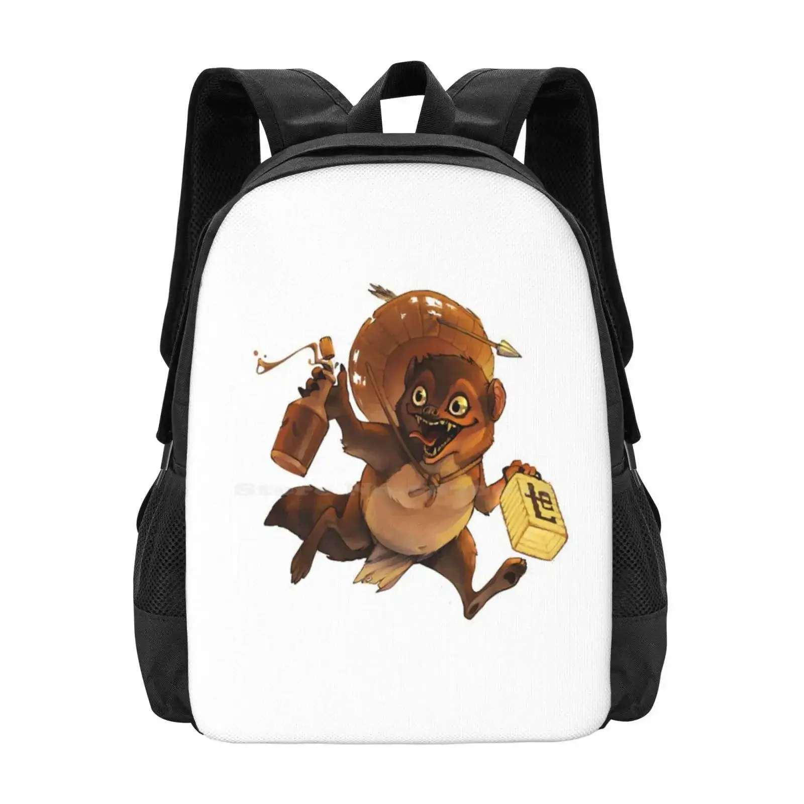 

Tanuki New Arrivals Unisex Bags Student Bag Backpack Tanuki Animal Creature Critter Dog Forest Japanese Mischief Mythology