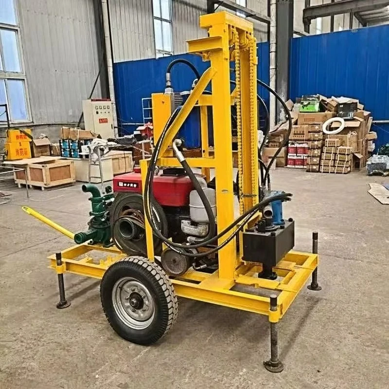 Hot Selling Portable Drilling Rig 150m High Efficiency Hydraulic Fast Borehole Water Well Machine Water Well Drilling Rig