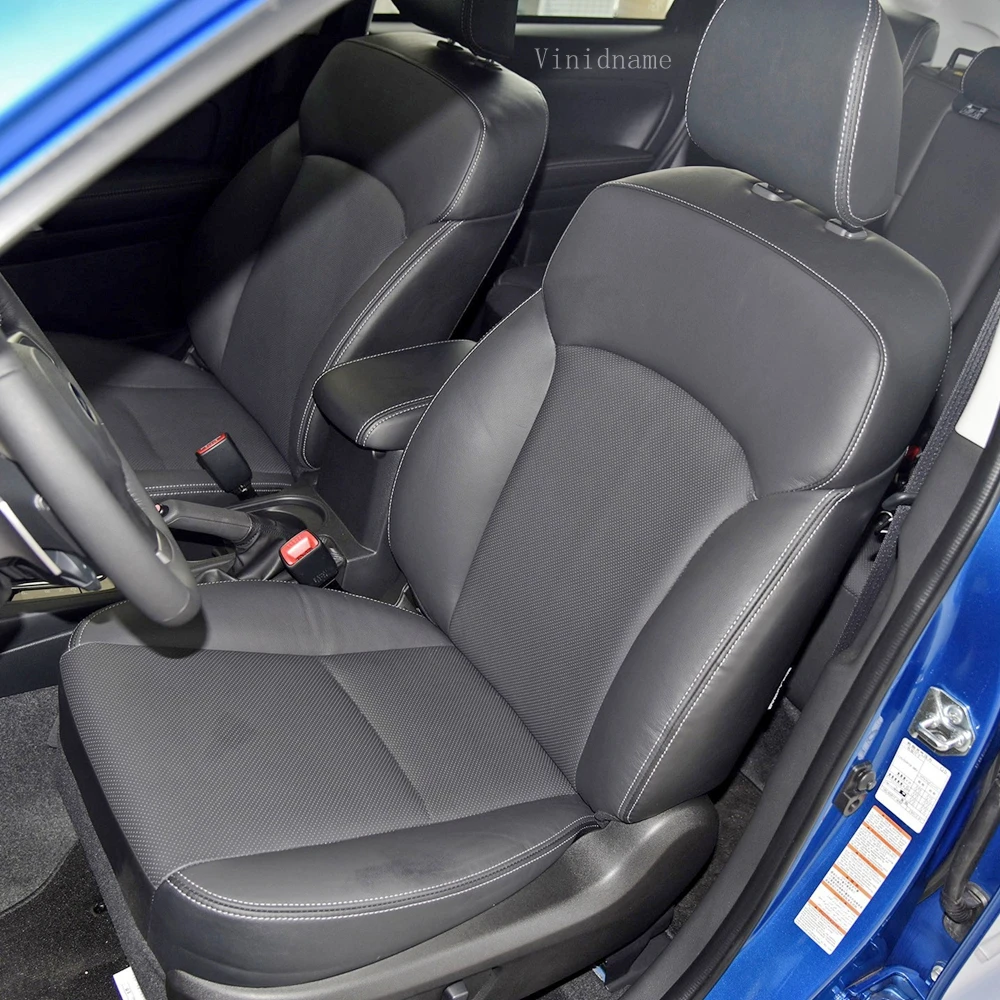 For Subaru Forester IV Sj 2012 2013 2014 2015 2016 2017 2018 PU Leather Custom Car Seat Covers Full Set Protector Accessories