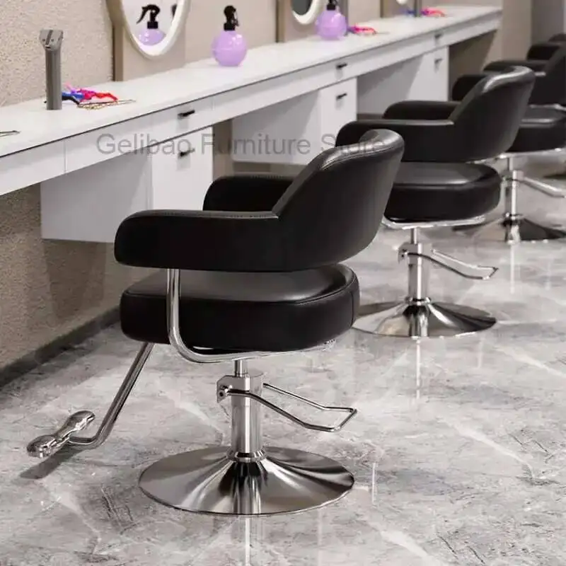 Aesthetic Electric Chair Barber Offer Waiting Barberia Decoration Hairdresser Toilet Professional Armchairs Wheel Cut Hair Spa