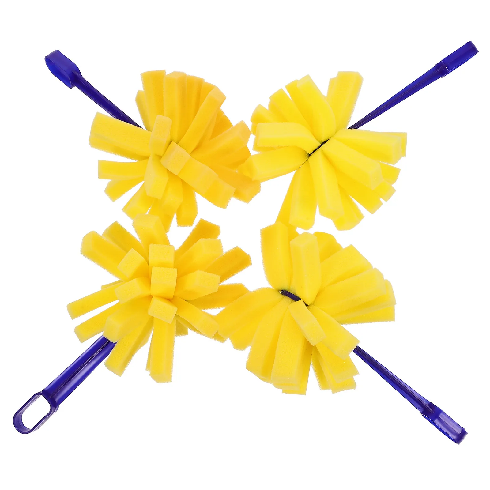 Foam Paint Brushes 4 Piece Sponge Brush Set for Painting Staining DIY Crafts Acrylic Wood Varnish Tools