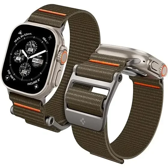 SGP DuraPro Flex Ultra Designed Nylon Band for iWatch Ultra2 / iWatch Ultra 49mm 45mm 44mm Watchband Breathable Nylon Strap