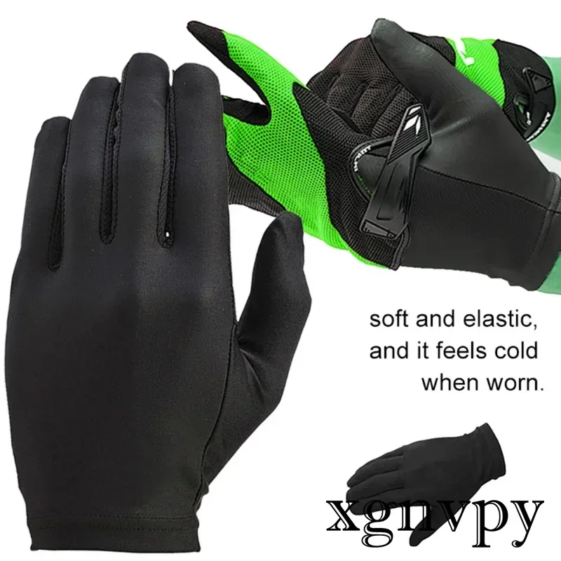 xgnvpy Driving Cycling Party GlovesSize Usefulness  Black Liner Inner Thin Gloves Bike Motorcycle Soft Sport Gloves 1pair