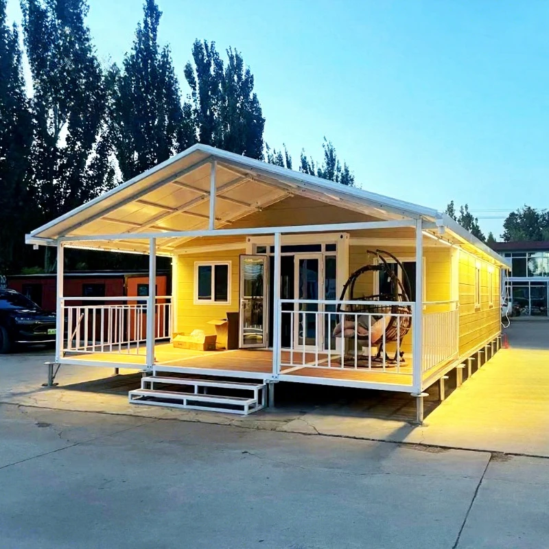 Luxury 2 Storey Expandable Container House Prefab Homes Forest Cabin Prefab Tiny House Warehouse Barn Folding Room Summerhouses