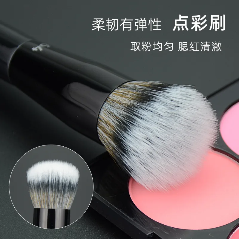 1 piece Pro Diffuser Makeup Brushes Black #64 Stippling Make up Brush Blush Powder contour Face cosmetic tools synthetic hair